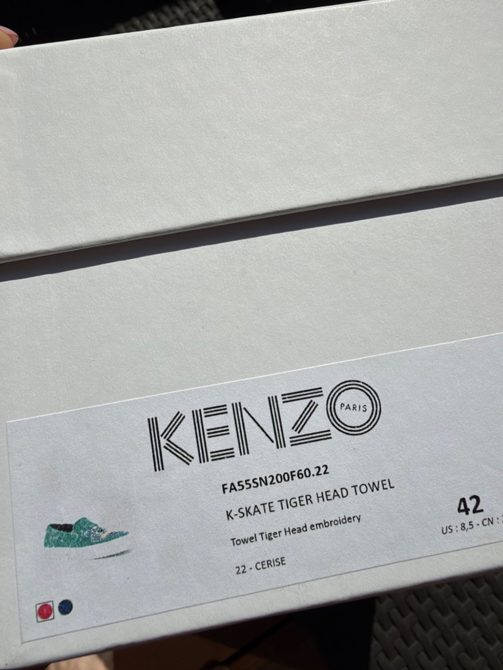 Kenzo K-Skate Tiger Head Towel Slip-On Sneakers - Picture 7 of 8